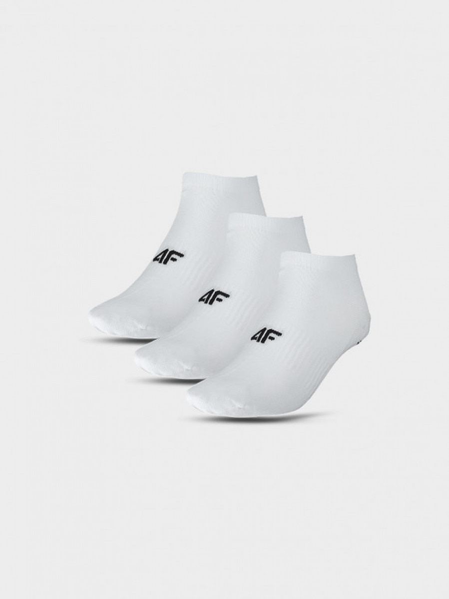 Męskie skarpetki stopki (5-pack) 4F 4FWMM00USOCM282 - białe