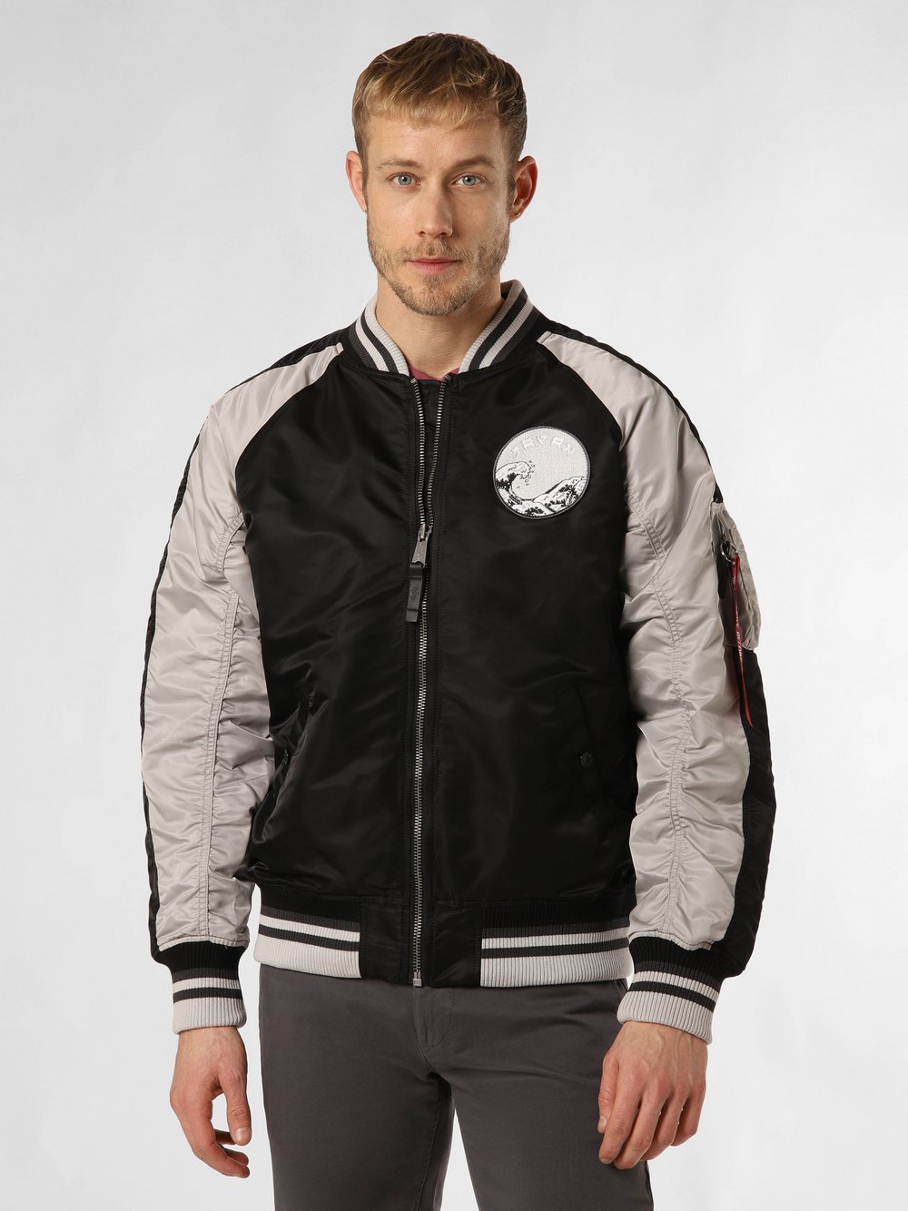 Alpha Industries Kurtka męska Mężczyźni Sztuczne włókno czarny jednolity, XXL