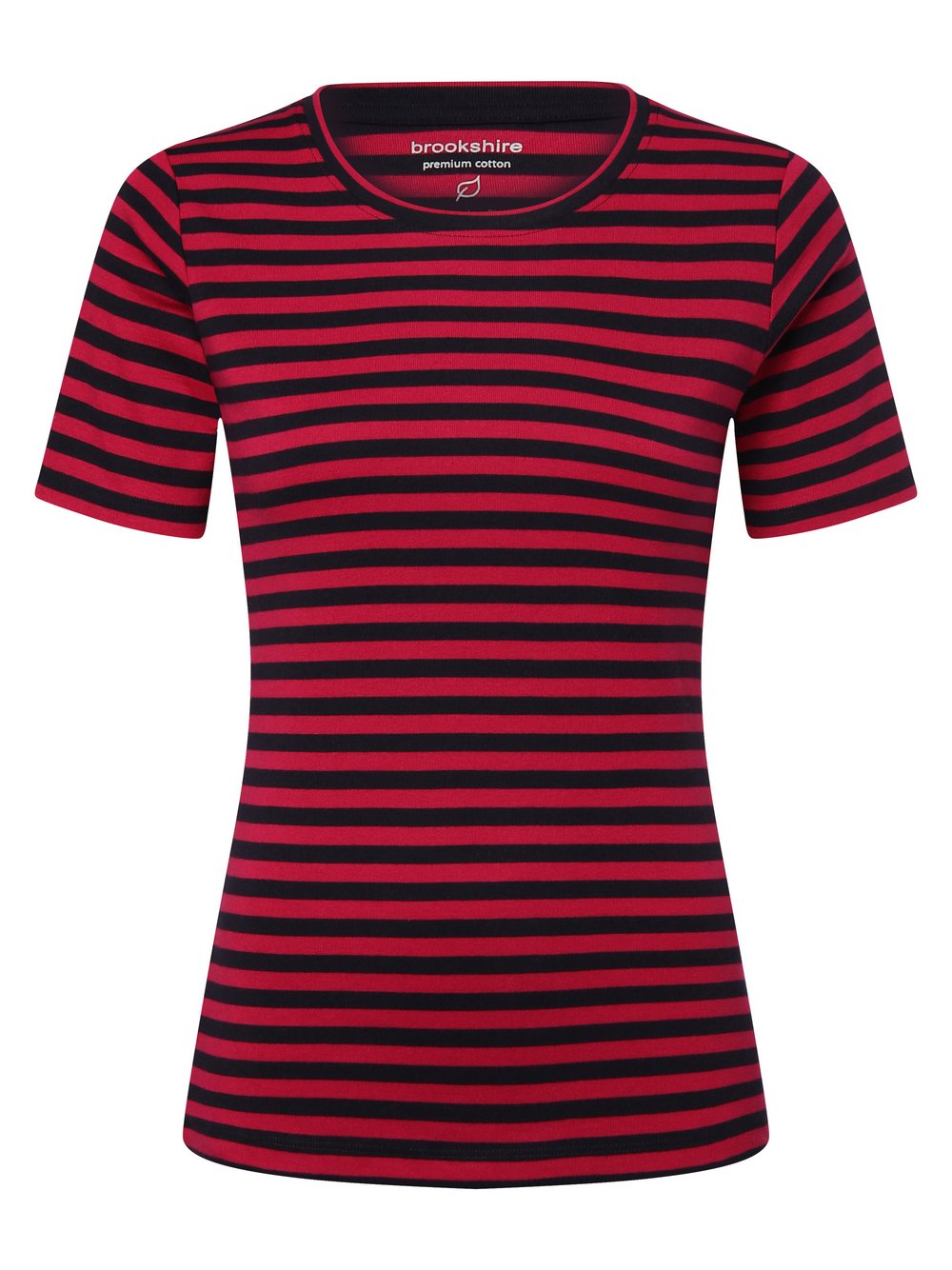 brookshire T-shirt damski Kobiety Bawełna niebieski|wyrazisty róż w paski, M