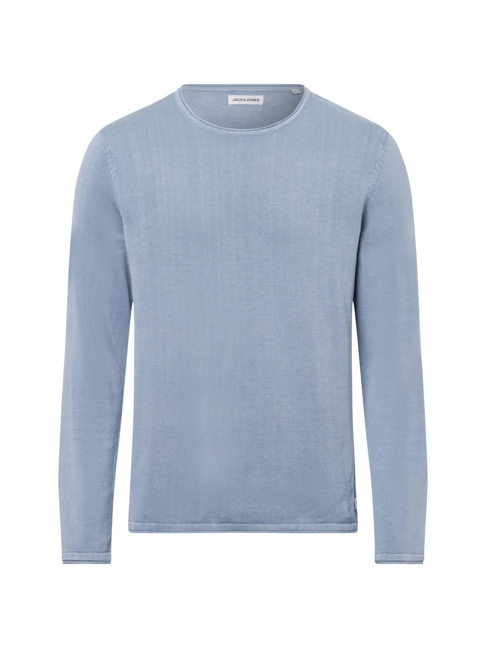 Jack & Jones Sweter męski Mężczyźni Bawełna niebieski jednolity, M