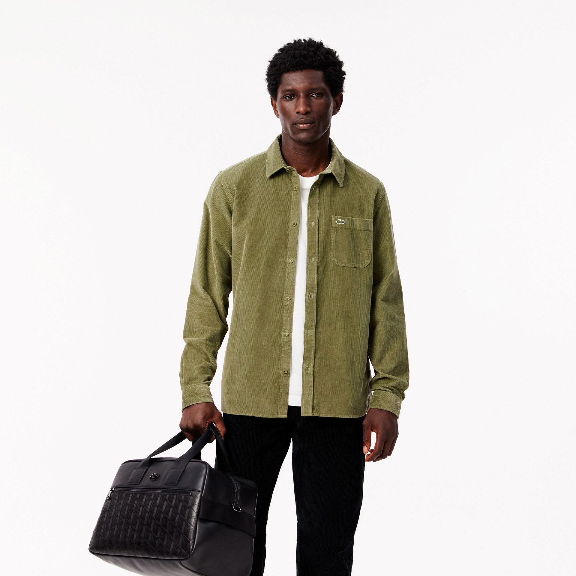 Bawełniana koszula sztruksowa o regularnym kroju