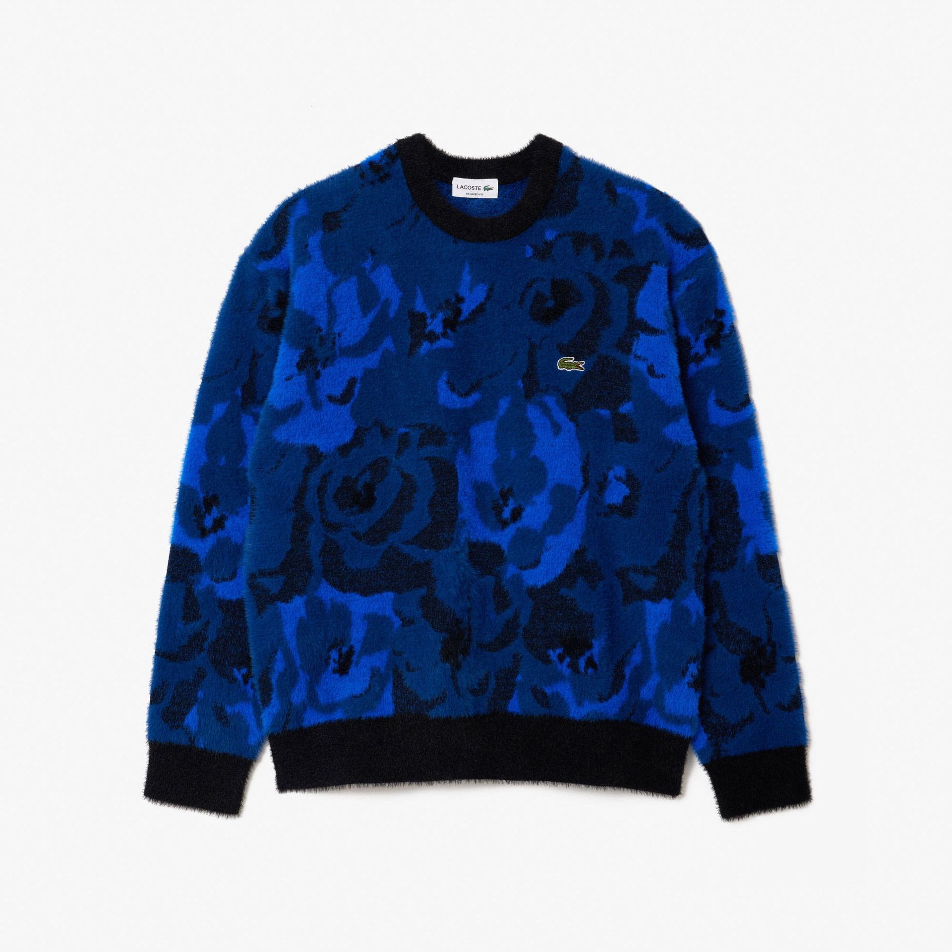 Rozpinany sweter z żakardu w kwiecisty wzór