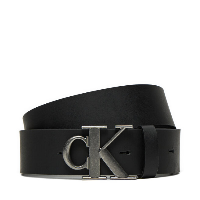 Pasek Męski Calvin Klein Jeans Round Mono Plaque Lthr Belt 40Mm K50K512067 Czarny