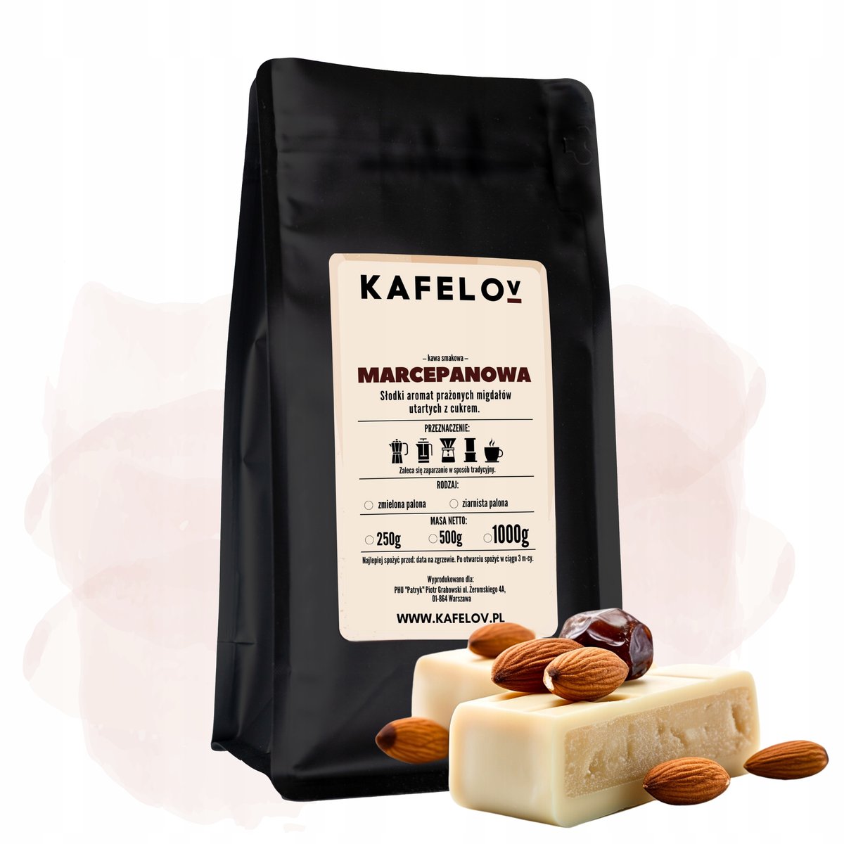 Kawa Kafelov smakowa MARCEPAN 250g mielona