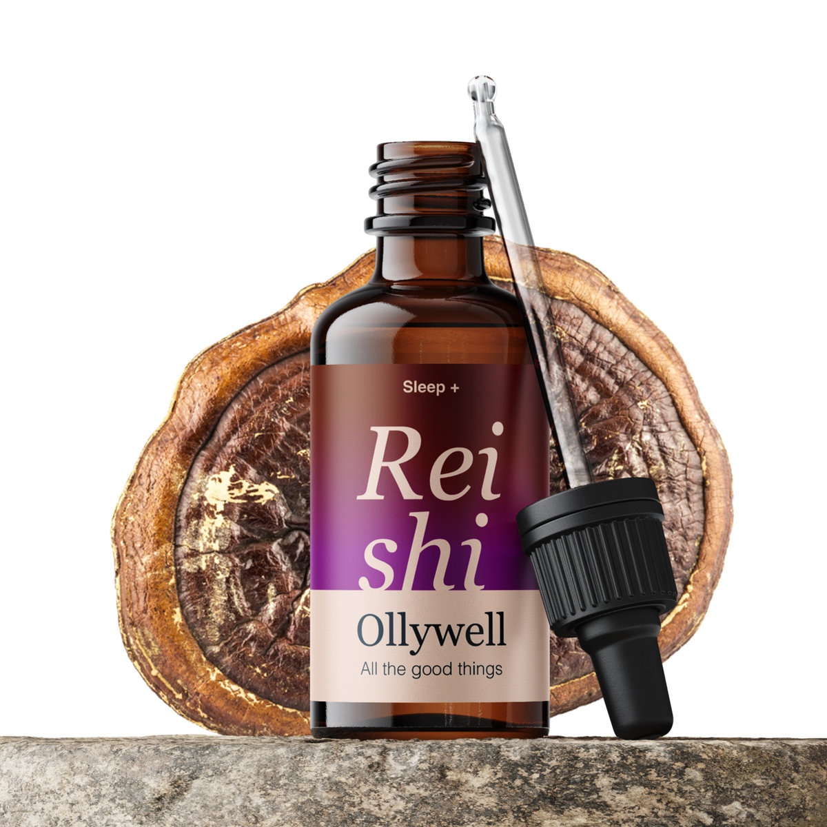 Ollywell Reishi (Lakownica żółtawa) Krople 30 ml