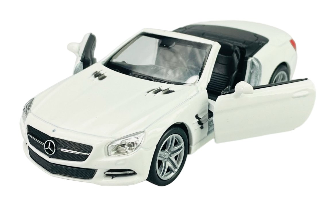 WELLY 2012 MERCEDES-BENZ SL 500 BEZ DACHU BIAŁY 1:34
