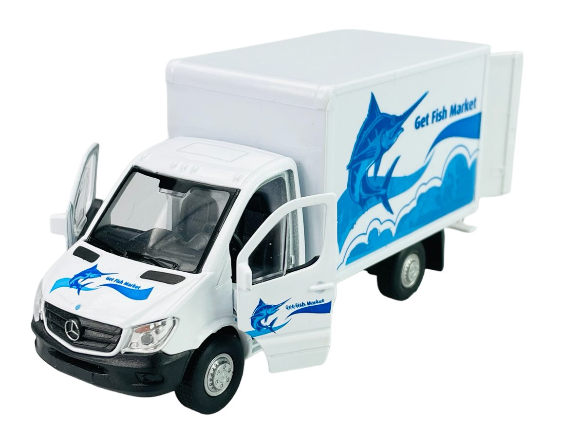 WELLY MERCEDES-BENZ SPRINTER CARGO BOX 1:34
