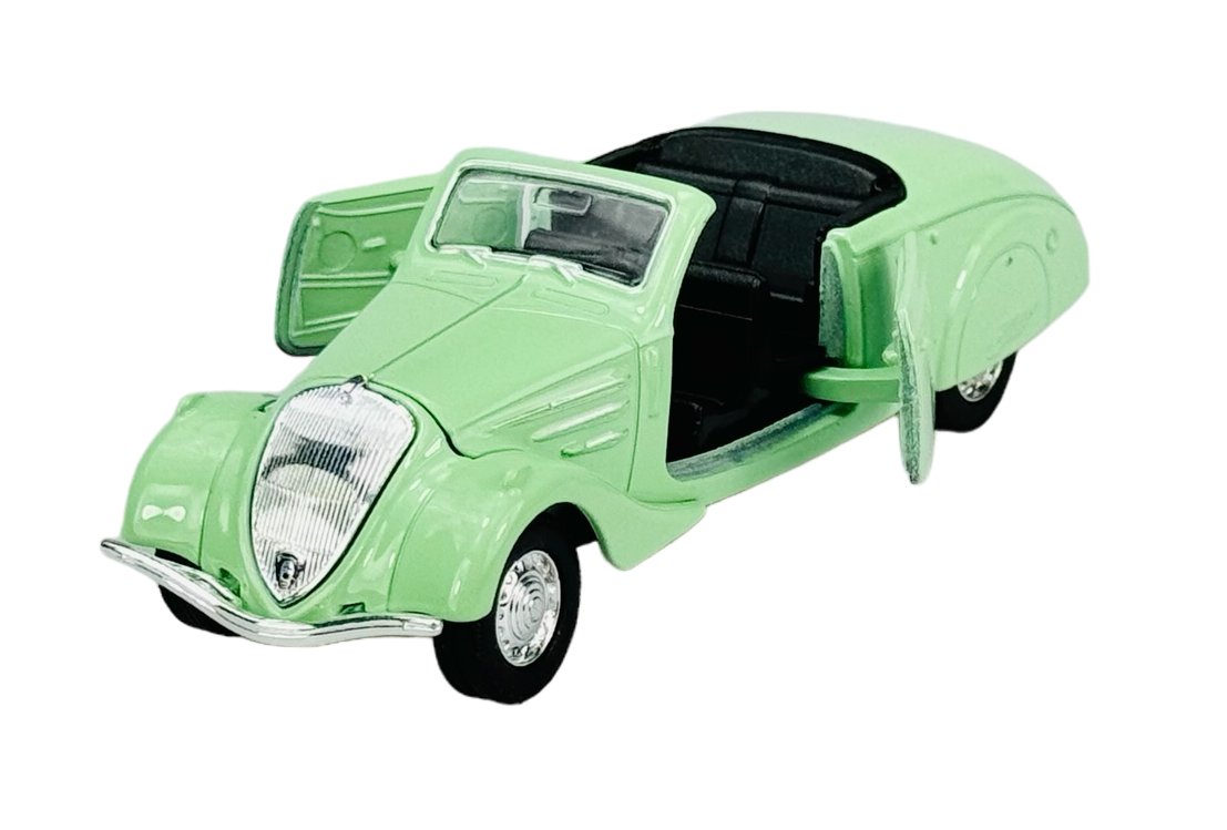 WELLY OLD TIMER 1938 PEUGEOT 402 ZIELONY BEZ DACHU 1:34 98877