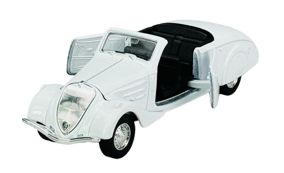 WELLY OLD TIMER 1938 PEUGEOT 402 BIAŁY BEZ DACHU 1:34 98877