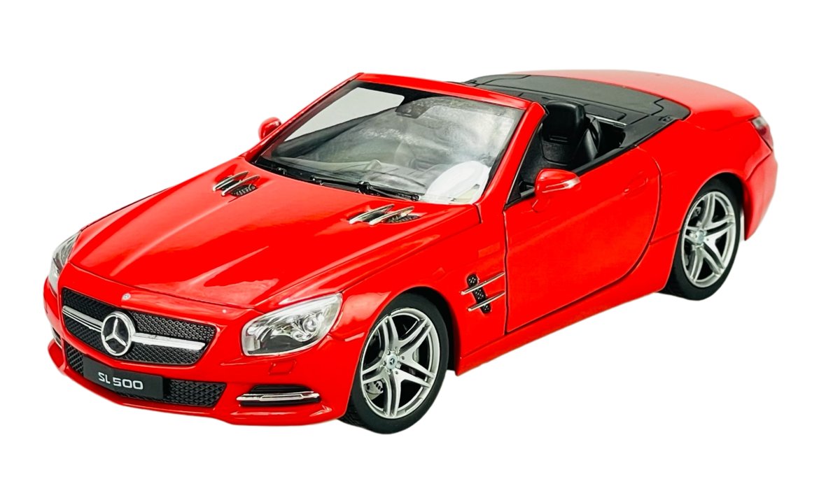 WELLY 2012 MERCEDES-BENZ SL500 CZERWONY BEZ DACHU 1:24 24041