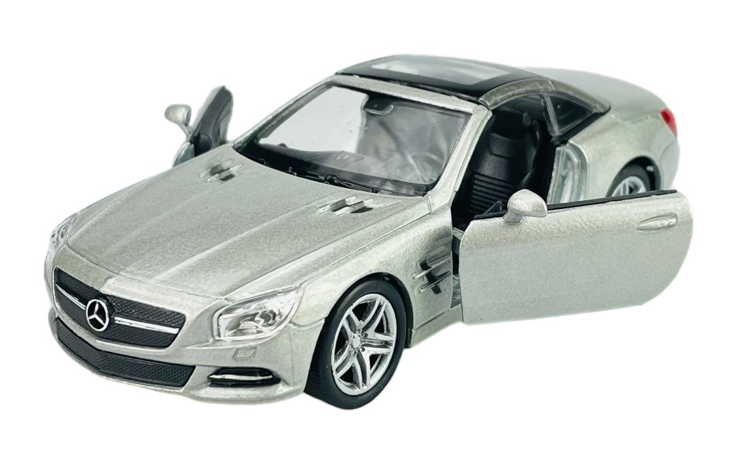 WELLY 2012 MERCEDES-BENZ SL 500 Z DACHEM SREBRNY 1:34