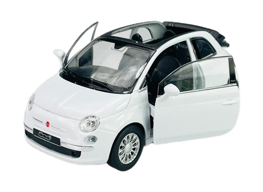 WELLY 2010 FIAT 500C BIAŁY 1:34 43612