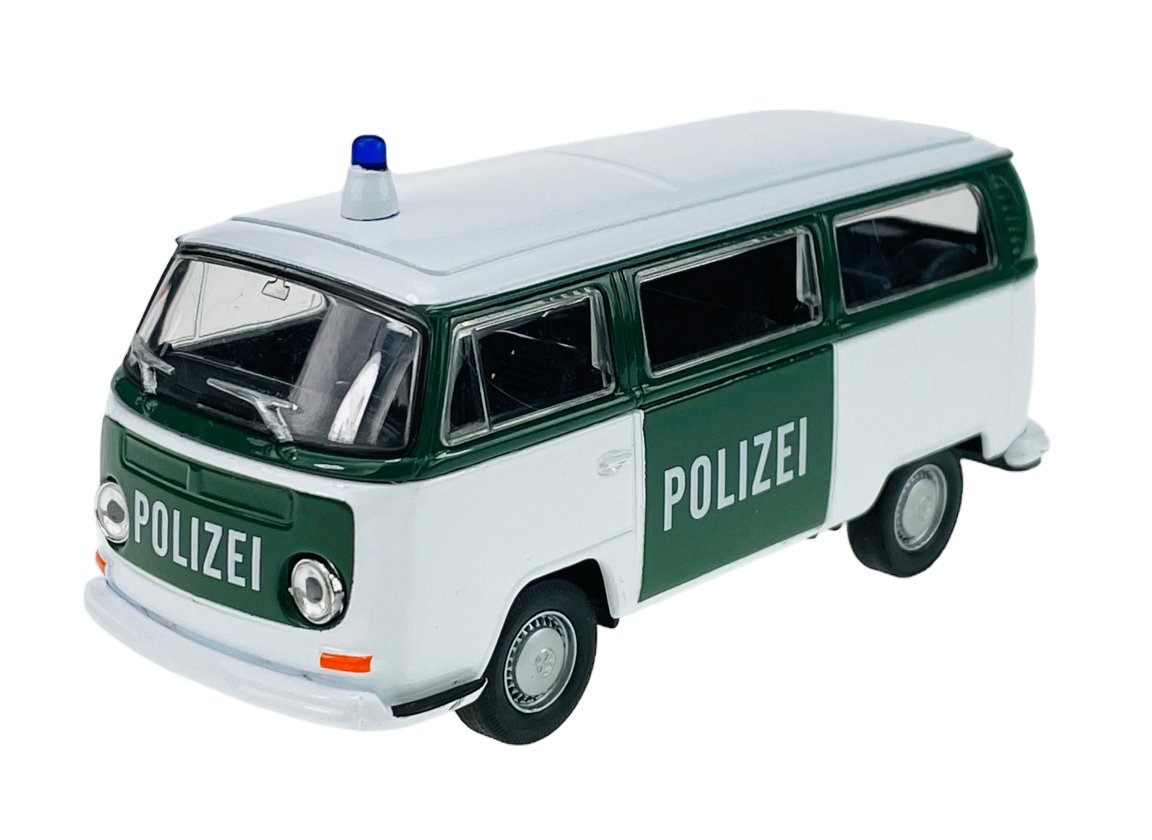 WELLY 1972 VW VOLKSWAGEN BUS T2 POLIZEI 1:34