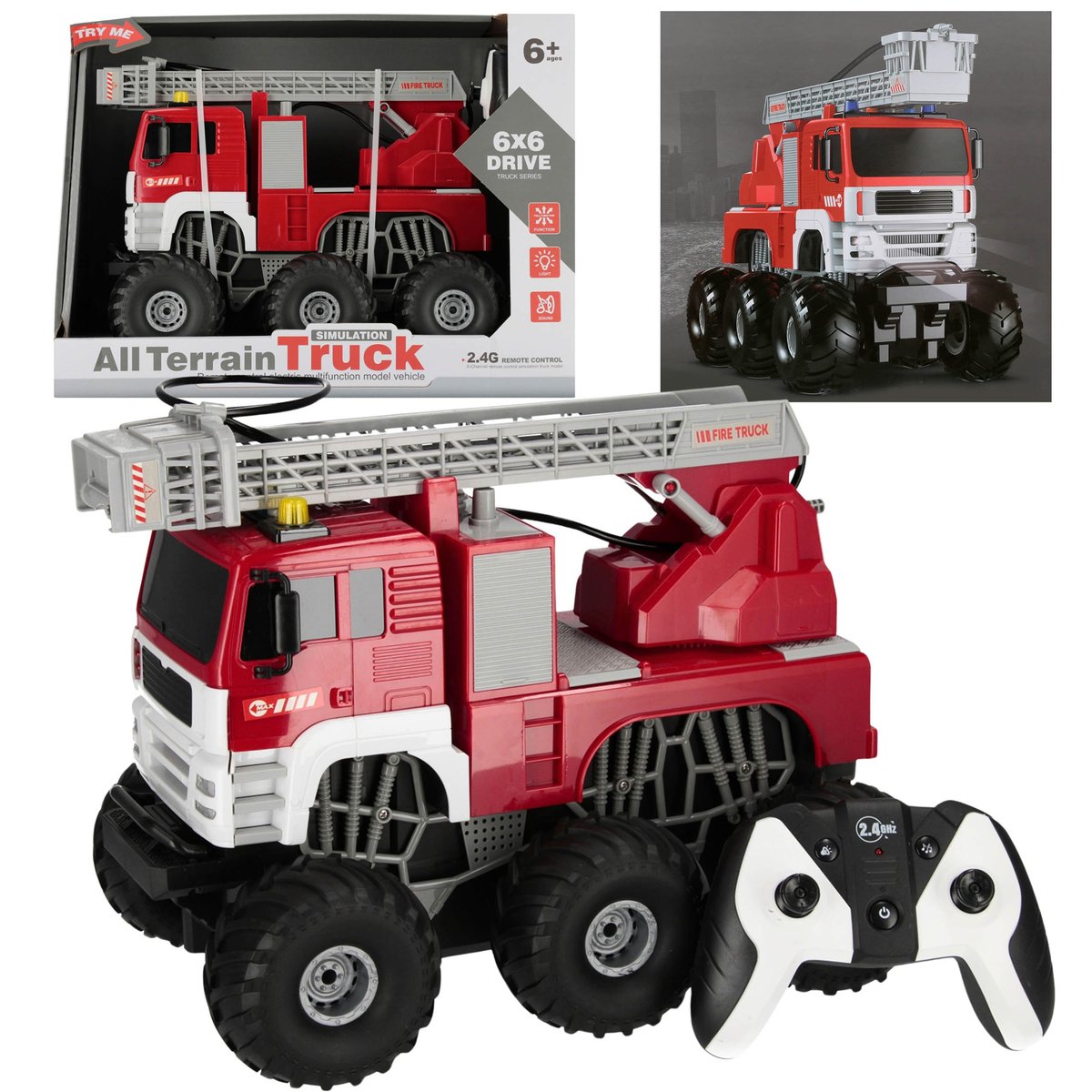 Wóz strażacki, straż pożarna zdalnie sterowane 6+ MEGA CREATIVE