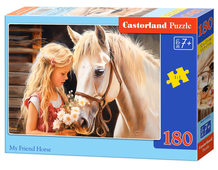 Puzzle 180 elementów. Mój przyjaciel koń