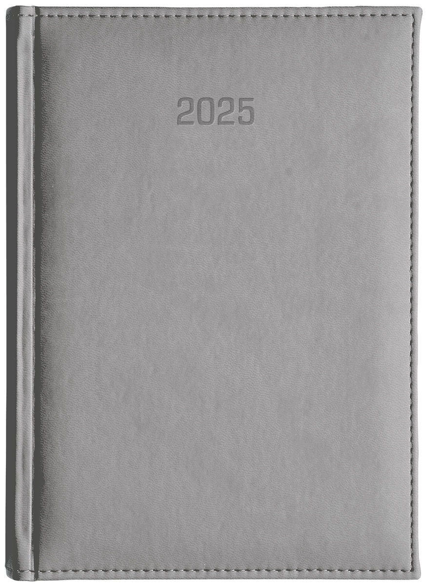 Kalendarz 2025. A5T Vivella z notesem. Szary