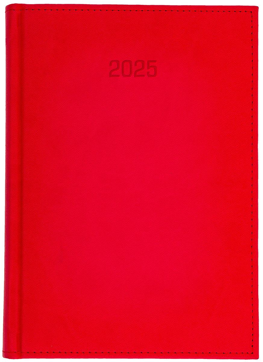 Kalendarz 2025. A4D Vivella z notesem. Czerwony