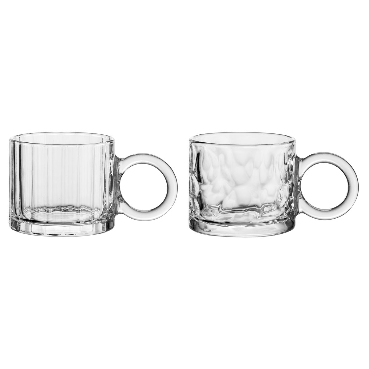 Filiżanka szklana z dużym uchem Lumio Florina 300ml wz.1