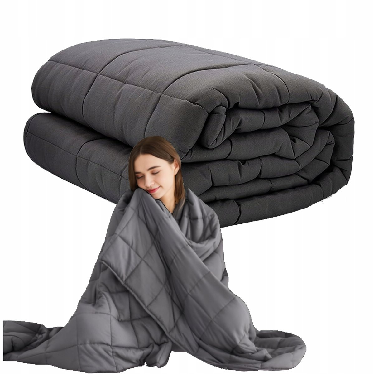 Kołdra Obciążeniowa 9KG Koc Sensoryczny 150x200cm Antystresowa