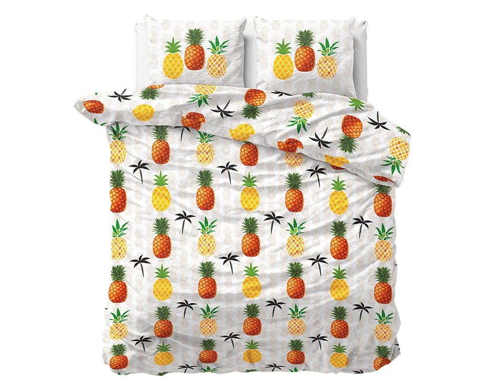Pościel holenderska Sleeptime Pineaplle White 200x220