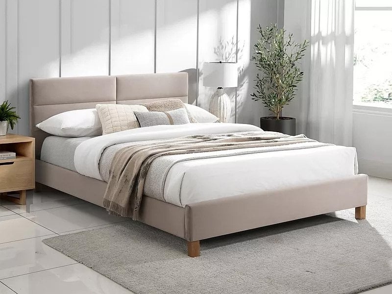 Łóżko Sierra Velvet 120X200 Dąb / Beż Bluvel 28