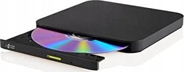 Napęd LG HITACHI LG - externí mechanika DVD-W/CD-RW/DVD±R/±RW/RAM/M-DISC GP96Y, Ultra Slim, OTG konektor, Black, box+SW