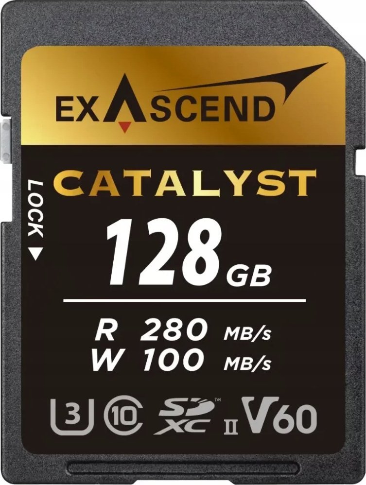 Karta ExAscend Catalyst SDXC 128 GB Class 10 UHS-II/U3 V60 EX128GSDV60