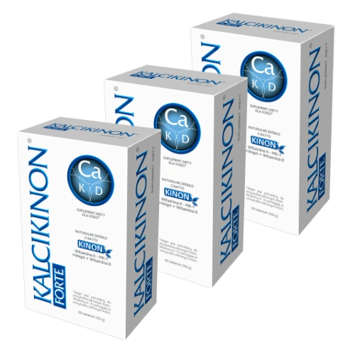 3 x Kalcikinon Forte - na kości - 3 x 60 tabletek