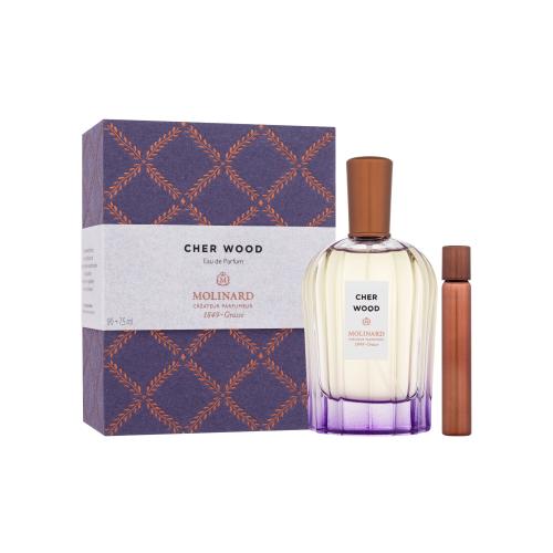 Molinard La Collection Privée Cher Wood Zestaw woda perfumowana 90 ml + dezodorant w kulce 7,5 ml