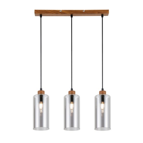 Naster lampa wisząca 3xE27 dymiony PND-23051-3-WO