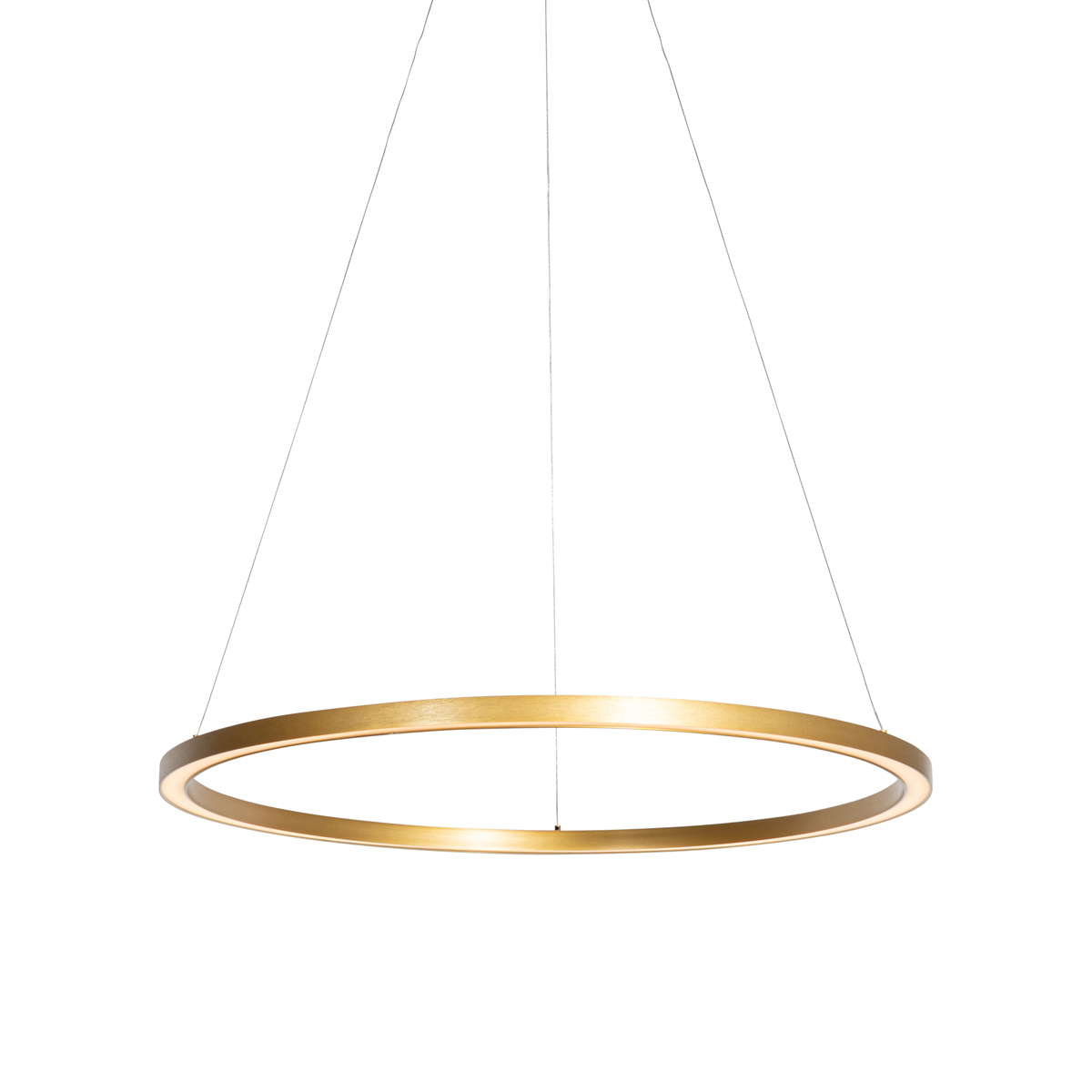 QAZQA Professional Złota lampa wisząca 80cm z wbudowanym LEDem 3-stopniowym ściemniaczem - Girello