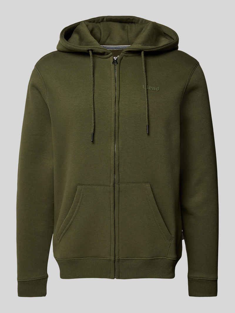 Bluza rozpinana z detalem z logo model ‘Downton’