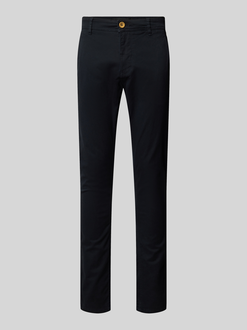 Spodnie o kroju slim fit z wpuszczanymi kieszeniami i kieszeniami z tyłu model ‘NATAN’