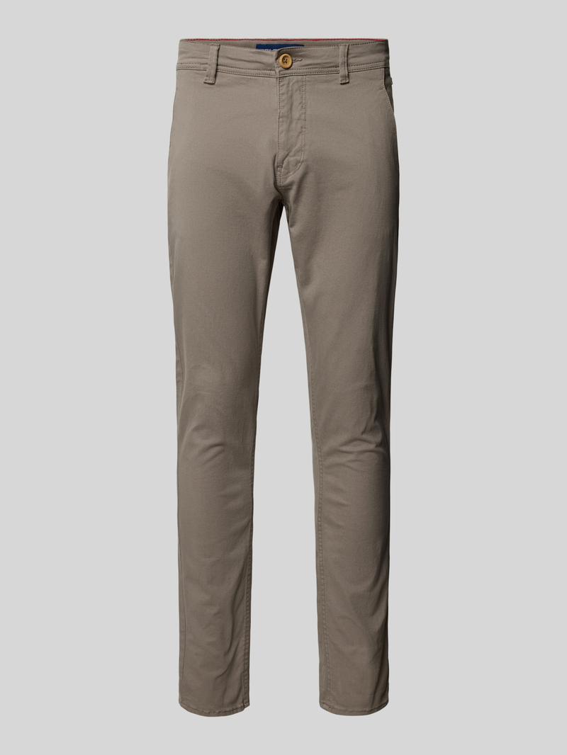 Spodnie o kroju slim fit z wpuszczanymi kieszeniami model ‘NATAN’
