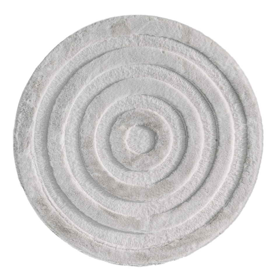 Dywan Nowoczesny Moyo Circle Silver Koło 160 R