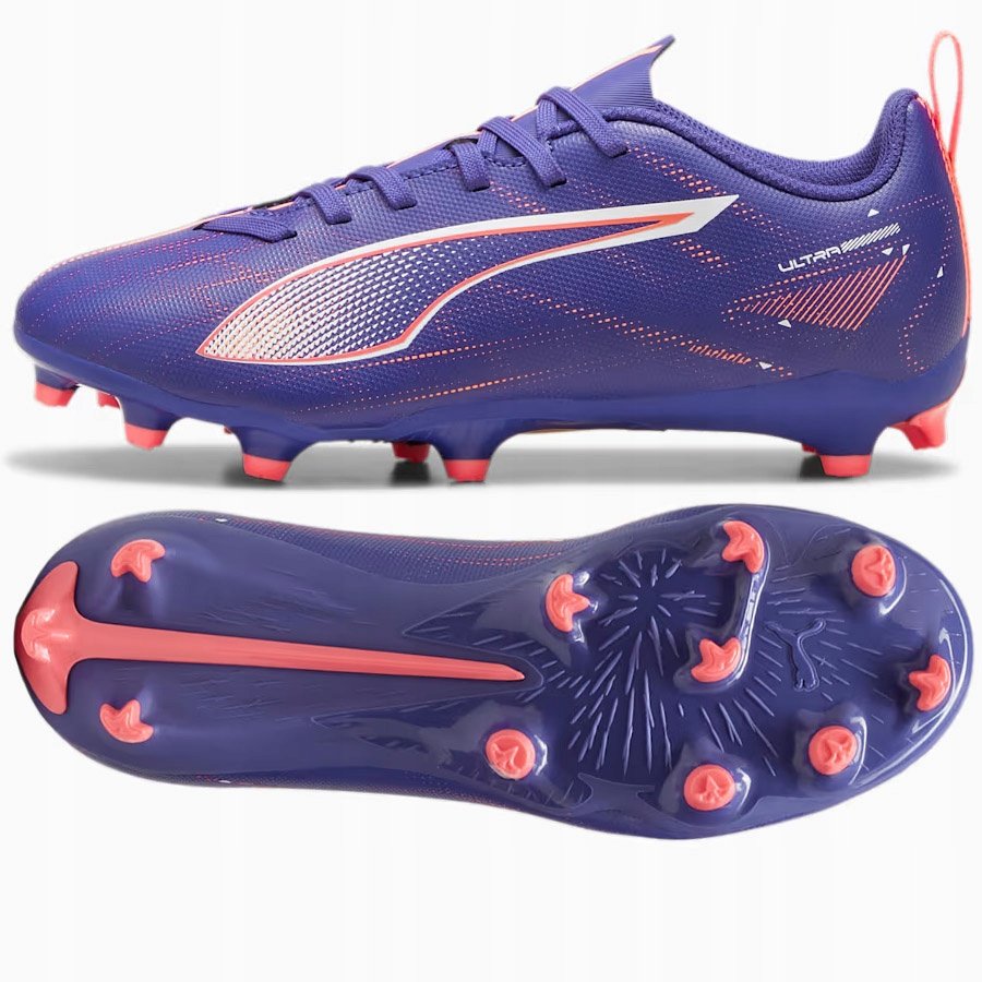 Buty Puma Ultra 5 Play Jr FG/AG 107695-01 fioletowy 37