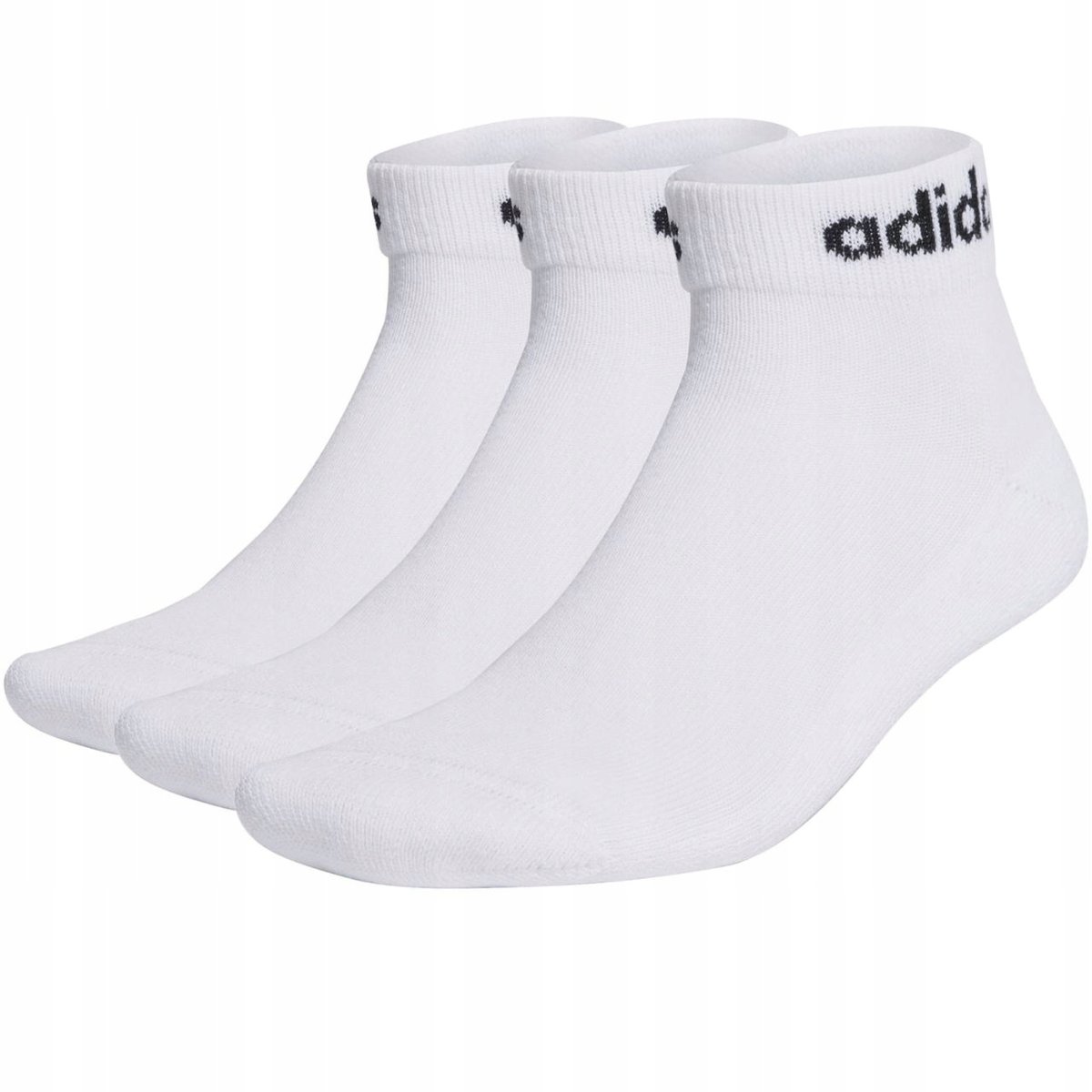 Skarpety adidas Linear Ankle Socks Cushioned Socks 3p białe HT3457 43-45