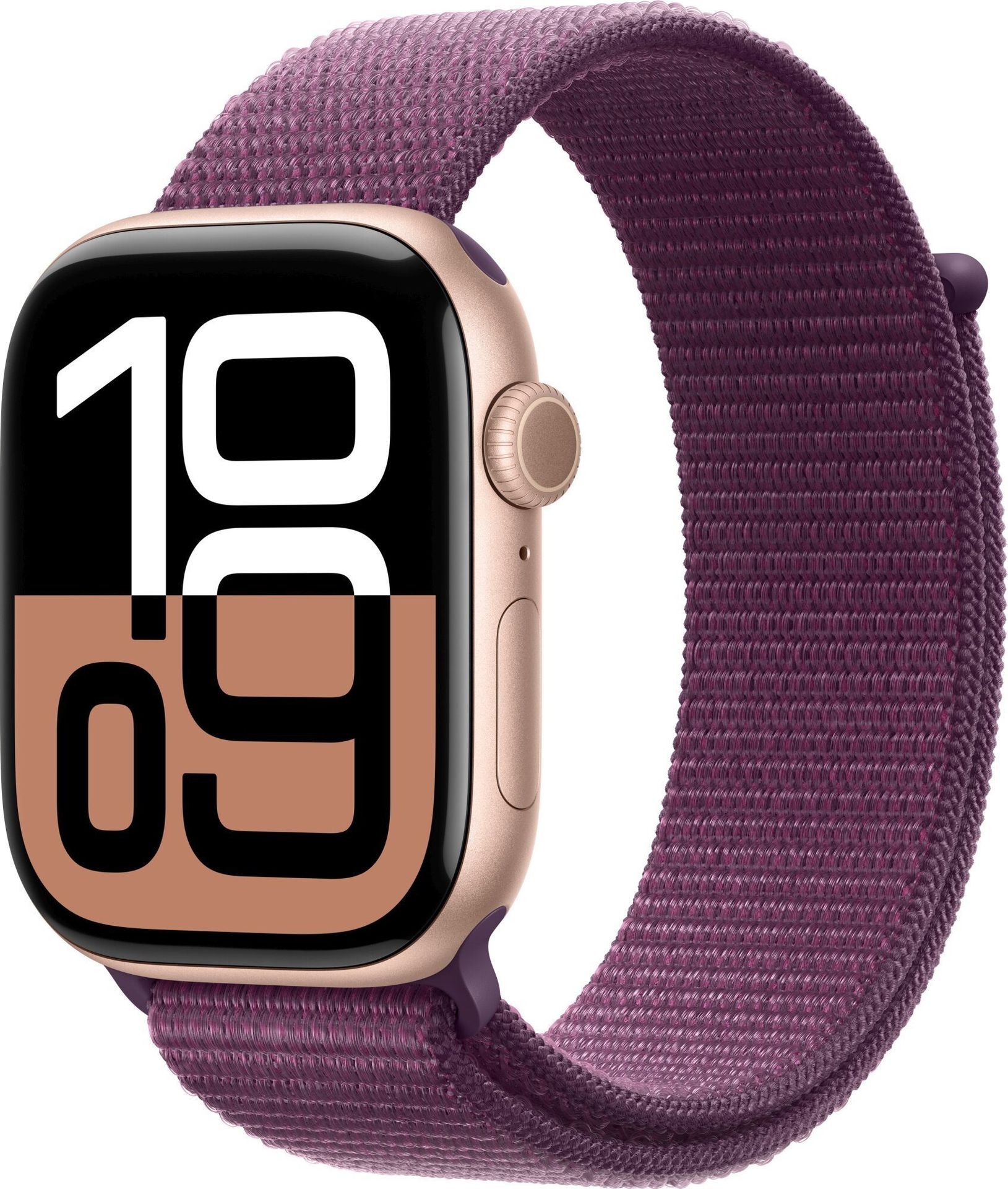 Apple Watch 10 GPS 42mm z aluminium różowego złota opaska sportowa Dojrzała Śliwka