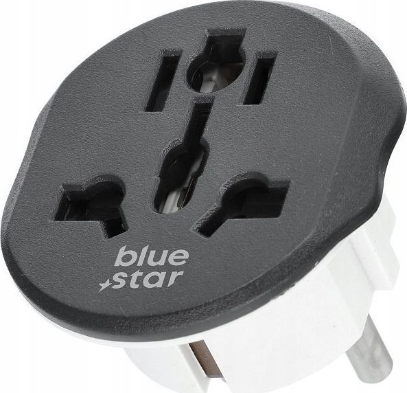 Blue Star BLUE STAR adapter podróżny GO TO Europe (Type E) 16A biały