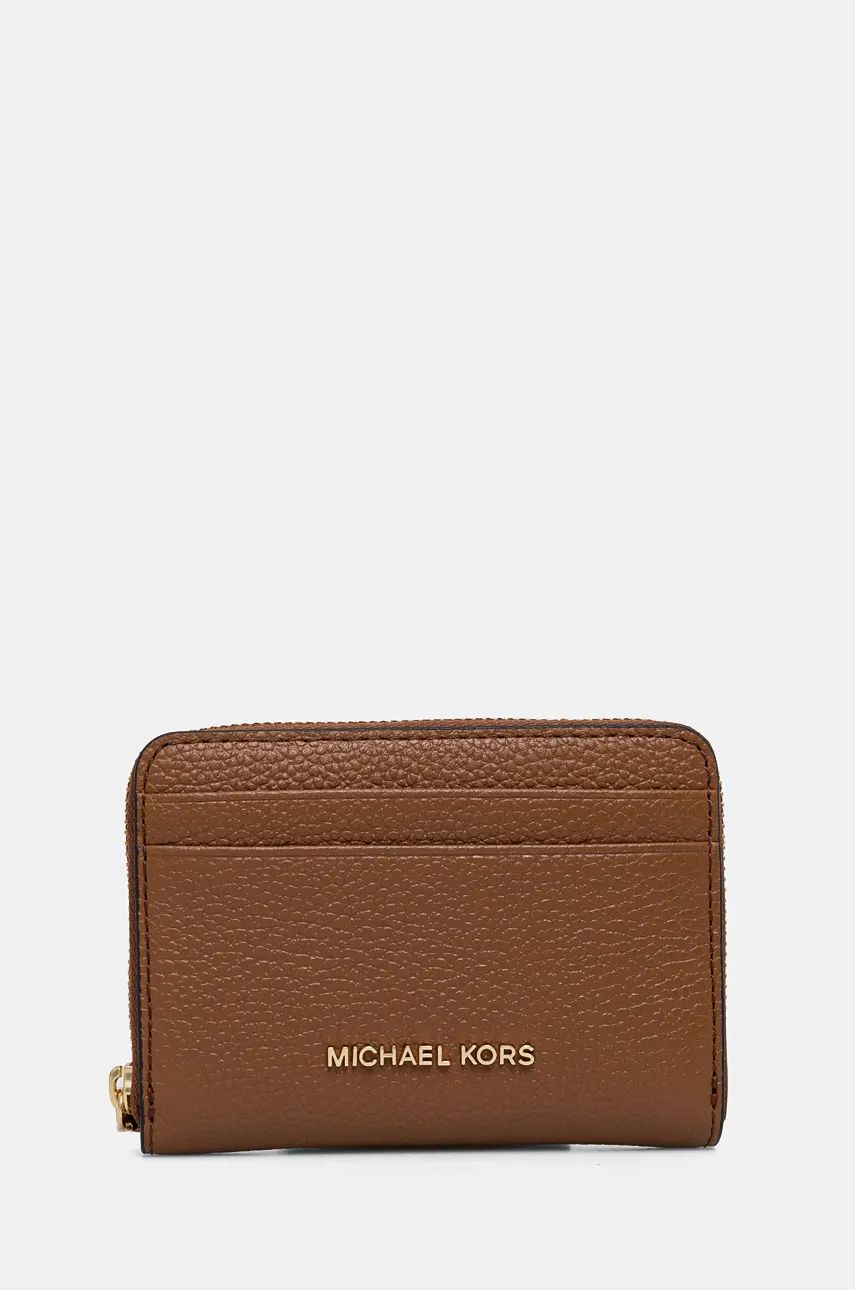 MICHAEL Michael Kors portfel skórzany damski kolor brązowy 32T4GJ6Z5L