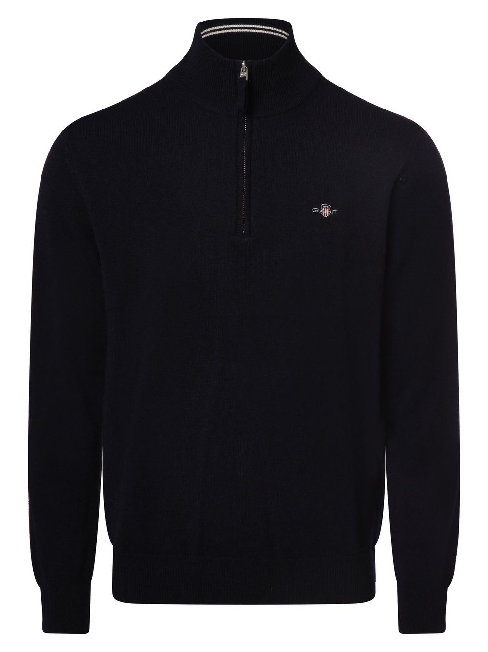 Gant Sweter męski Mężczyźni Wełna niebieski jednolity, L