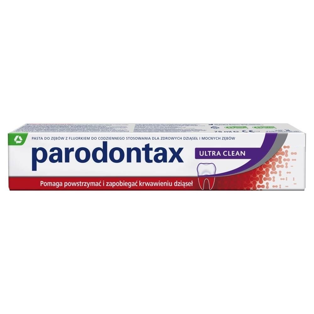 PARODONTAX Ultra Clean Pasta do zębów z fluorem na krwawiące dziąsła 75ml