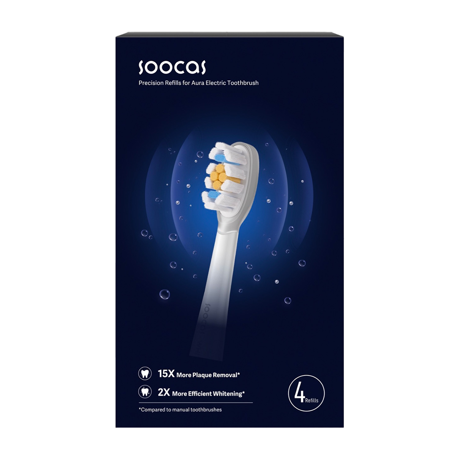 Końcówki do szczoteczki Soocas Aura PT1, 4 sztuki