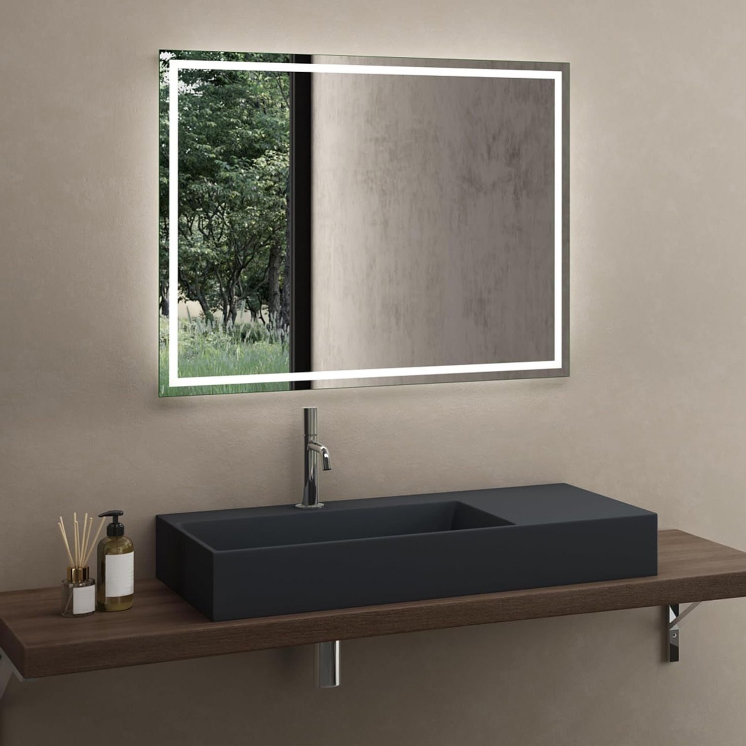 Rea Umywalka konglomeratowa Archi 75 CM Szary mat