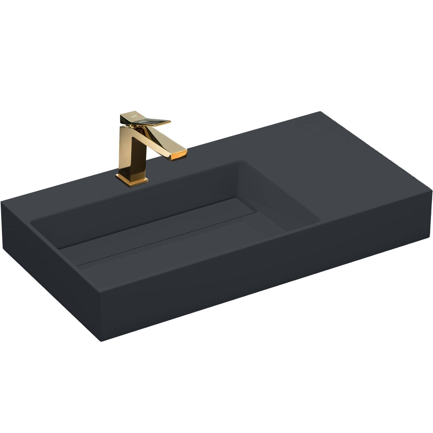 Rea Umywalka konglomeratowa Archi 90 CM Szary mat