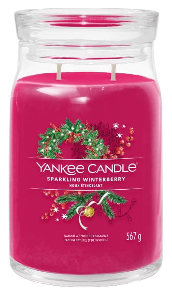 Świeca zapachowa Yankee Candle Signature DUŻA - Sparkling Winterberry