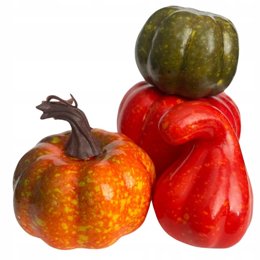 Dynie Ozdobne Dekoracyjne 4 Szt Jesienne Dekoracje Zestaw Dyni Halloween