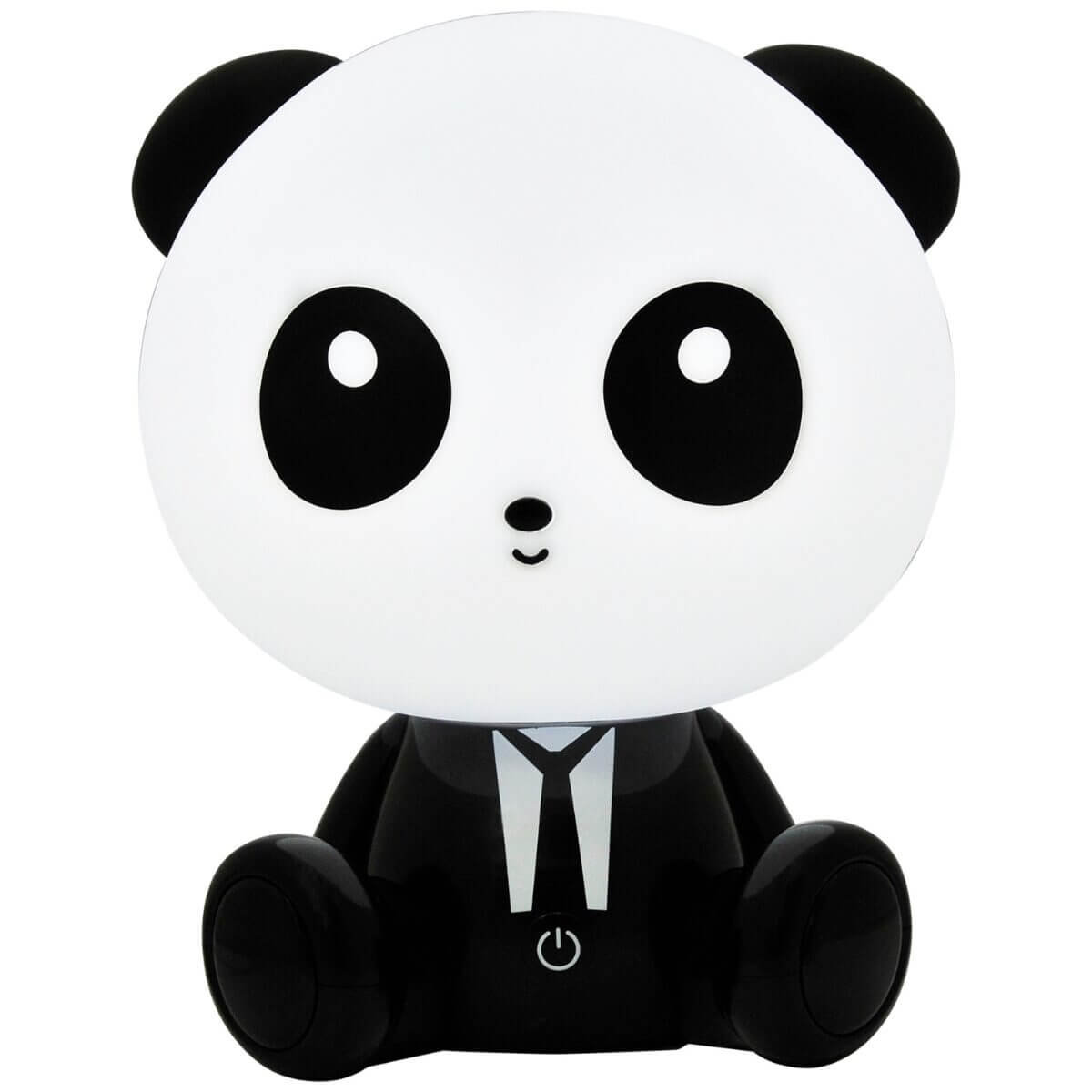 Dziecięca lampka nocna PANDA 327215 Polux LED 2,5W ściemnialna dotykowa biała czarna