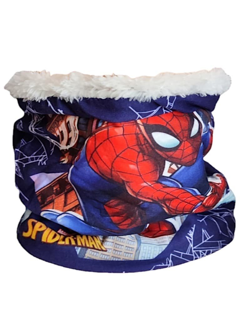 Ocieplany komin dziecięcy szalik Spiderman miś