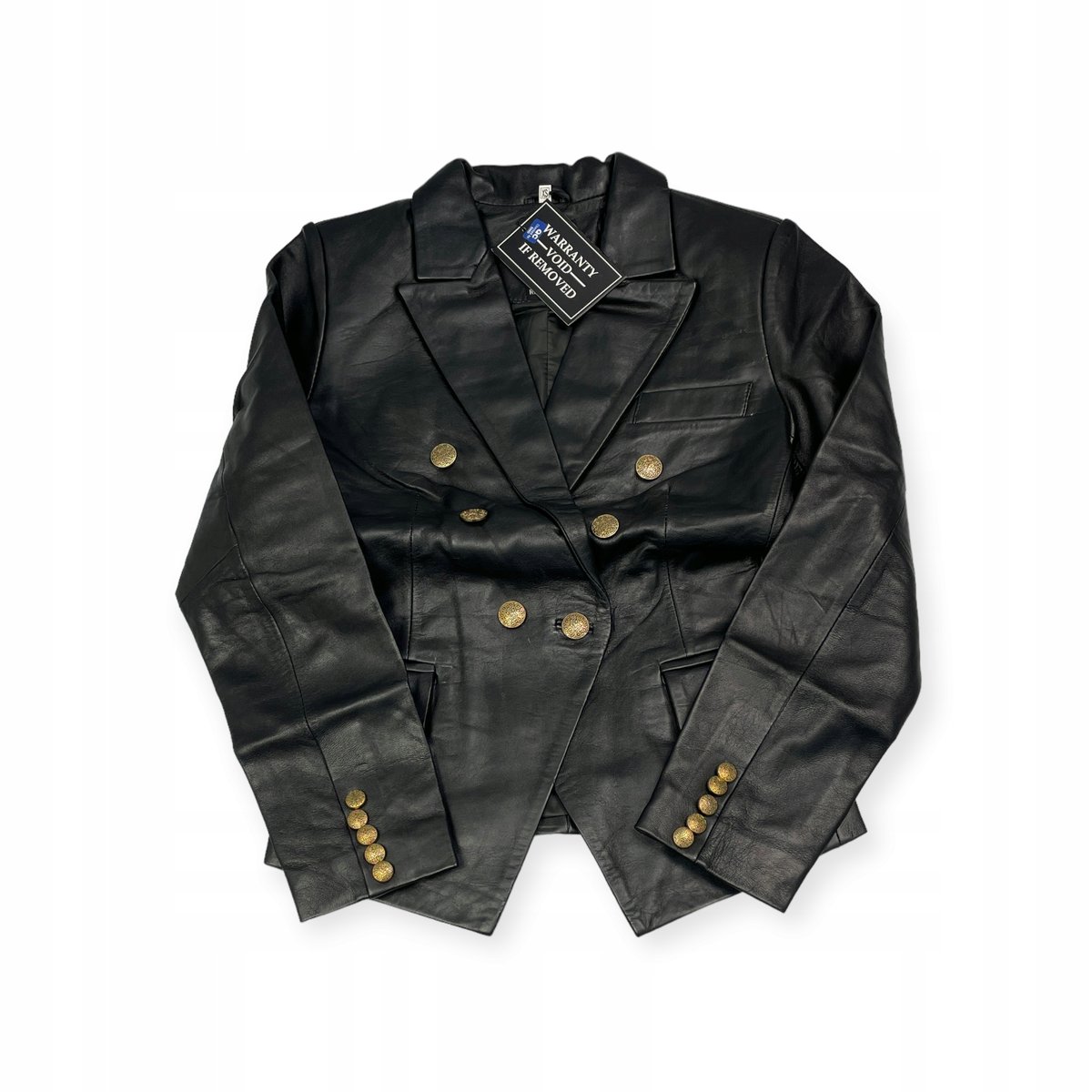 Skórzana kurtka damska czarna REAL LEATHER XS